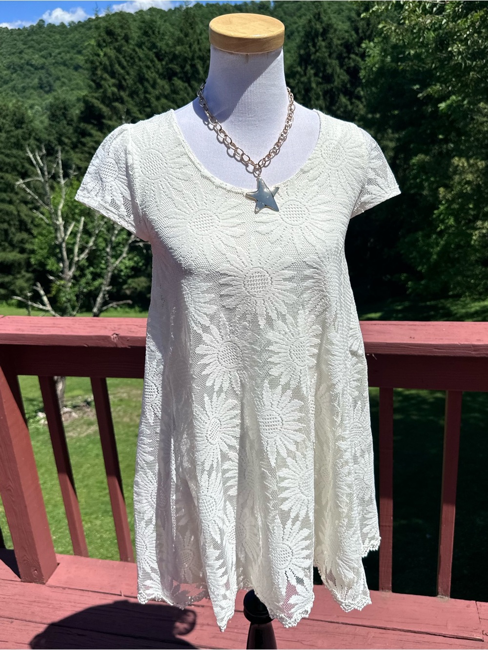 NWT! Kimchi Blue Urban Outfitters Ivory Floral Lace Mini Dress